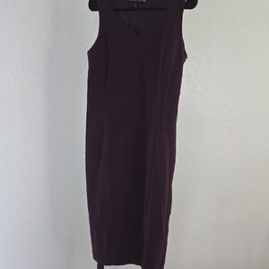 Zac & Rachel Deep Purple Midi Dress